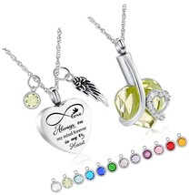 Cremation Jewelry Heart Urn Necklace for Ashes for - $40.52