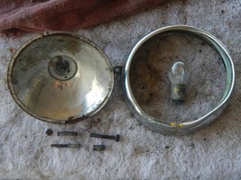 Headlight trim ring bulb mount hardware 1962 62 Rex 50 KL35 KL30 CycloTh... - £22.15 GBP