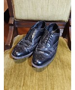 Mens 10.5 D Florsheim Harvard Brogue Oxford Wingtip 20330 Black Leather ... - $37.84 CAD