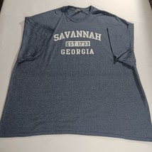 Gildan Heavy Cotton SAVANNAH GEORGIA Mens Gray Short Sleeve Crewneck T-Shirt 5XL image 15