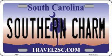 Primary image for Southern Charm South Carolina Novelty Metal License Plate LP-6314