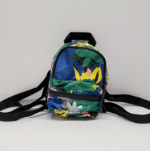 Adidas Her Studio London Mini Backpack Travel Purse Bag Blue Green Yellow - $43.55