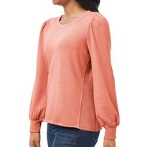 Member&#39;s Mark Fashion Sleeve Sweatshirt Adobe Coral  Women&#39;s Sz S or XXL... - $314.68 MXN
