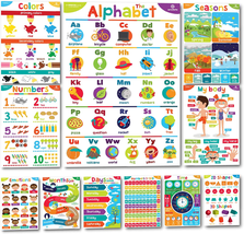 Sproutbrite Educational Posters for Toddlers - Classroom Decorations - Kindergar - £12.34 GBP