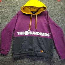 The Hundreds Mens Purple Black Long Sleeve Sierra Pullover Hoodie Size L - $19.35