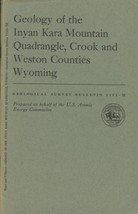 Geology of Inyan Kara Mountain Quadrangle, Crook and Weston Counties, Wyoming - £10.29 GBP