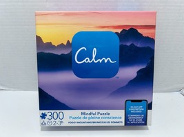 Spin Master Calm Foggy Mountain Mindful Puzzle 300pcs Complete - $6.44
