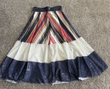 Christine Mathieu Color block Heavy Sequins pleated skirt Made In Italy ... - £59.96 GBP