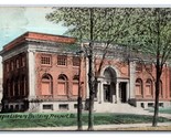 Carnegie Library Building Street View Freeport Illinois IL DB Postcard Y2 - £19.79 GBP