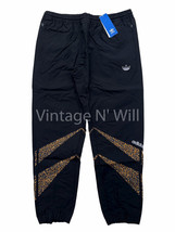 Adidas Original Mens Black/ Animal Print Tapered Leg Active Track Jogger Pants - £29.43 GBP