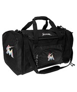 Miami Marlins MLB Black Roadblock Duffel Bag Throwback Vintage Baseball - $44.99