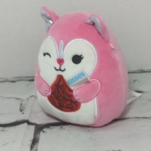 Squishmallow 5&quot; Varity Pink Hershey Kisses Candy Valentine Plush - £9.33 GBP