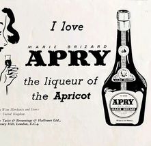 1952 Marie Brizard Apry Apricot  Advertisement Distillery Sphere UK Impo... - $365.38 MXN