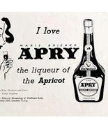 1952 Marie Brizard Apry Apricot  Advertisement Distillery Sphere UK Impo... - €17,04 EUR