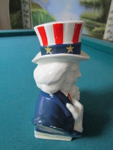 Uncle Sam, ceramic coin bank, made in Japan, c1960s, 6 1/2&quot; tall RARE - £34.95 GBP