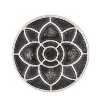 12 Pieces Lotus Blossom Metal Shank Buttons. 20Mm (3/4 Inch) (Antique Si... - £19.43 GBP