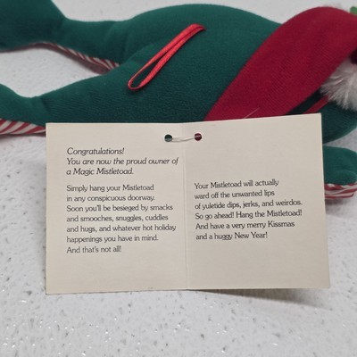 Heartline Magic MistleToad Frog Plush Vintage Christmas 1985 With Tag! Item image 14