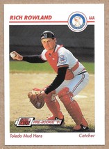 1991 Line Drive AAA #597 Rich Rowland Toledo Mud Hens - £1.58 GBP