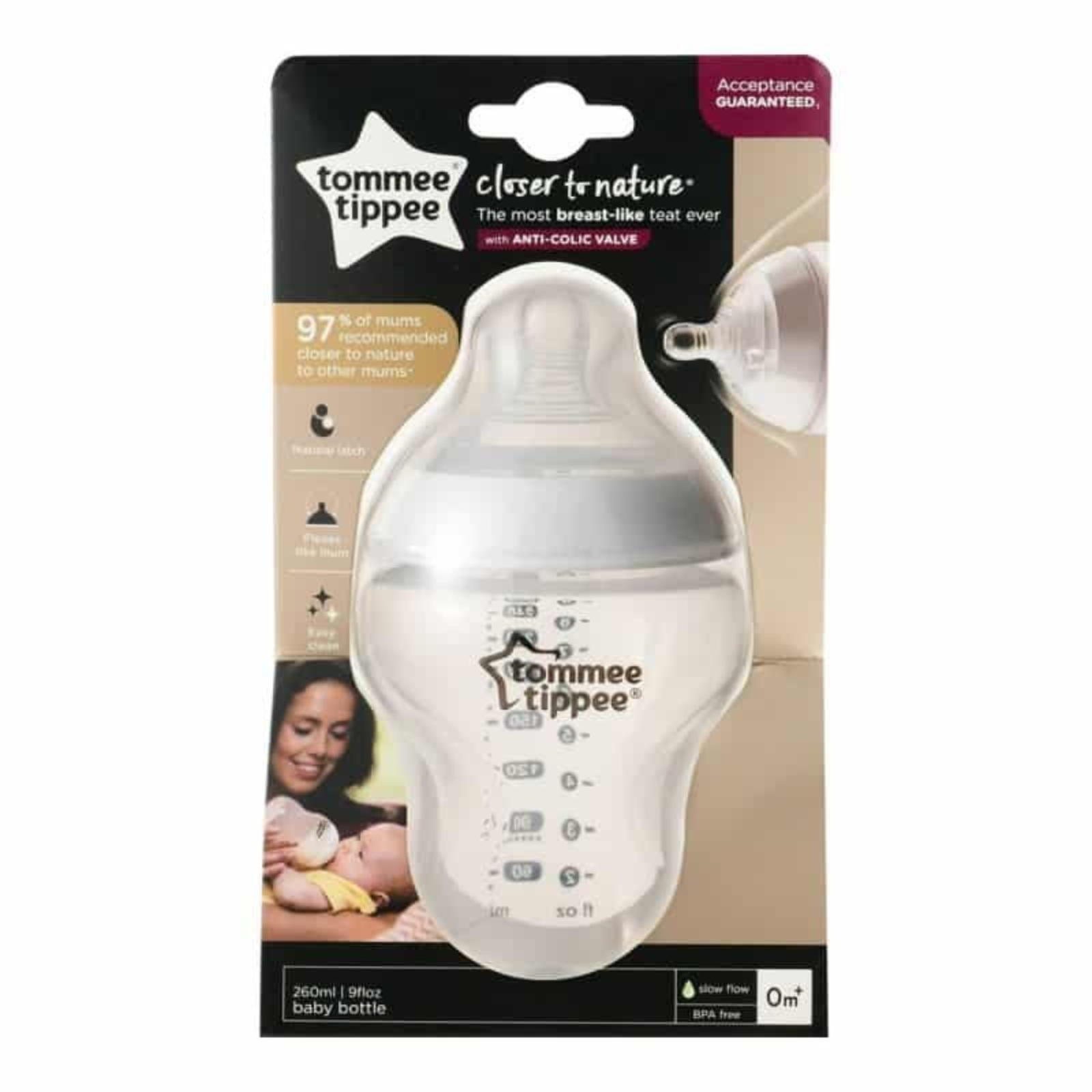 Tommee Tippee Closer to Nature Baby Bottle 260mL - $77.24