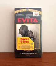 EVITA - Madonna &amp; Antonio Banderas Movie 1996 VHS TAPE New/Sealed Widescreen Ed  - £7.67 GBP