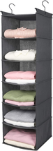 6 Tier Shelf Hanging Closet Organizer, Closet Hanging Shelf with 2 Sturdy Hooks - £16.05 GBP