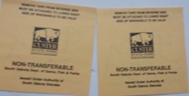 Vintage Custer State Park Temporary Entrance License Used Parking Ticket 1997 - £1.57 GBP