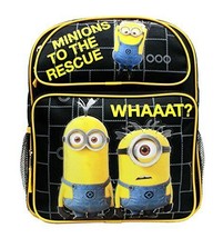 Despicable Me Medium Backpack Minions to The Rescue Black 14&quot; New DL30407 - £11.19 GBP