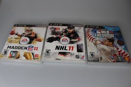 PS3 sports 2011 game lot,MLB the show 11,Madden 11, NHL 11 - £11.64 GBP