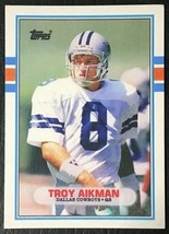 1989 Topps Traded #70T Troy Aikman Rookie Reprint - MINT - Dallas Cowboys - £1.58 GBP