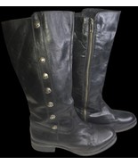 Harley Davidson Women&#39;s Black Leather Motorcycle Boot D83606 Sz 9 Us - $116.25 CAD