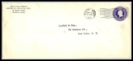 1937 US Cover - Alfred Otis Co, Boston, Massachusetts to NYC B10 - £2.28 GBP