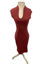 Rolla Coaster Red Short Sleeve Slim Fit Dress Size M “Free Shipping” - £11.56 GBP