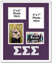 Sigma Sigma Sigma Sorority Memories Collage 16x20 Licensed Photo Frame Holds 2-4 - £33.17 GBP