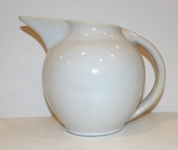 Fabulous Vintage POTTERY/STONEWARE Signed (M) White Glazed Long Spout Pitcher - £37.85 GBP