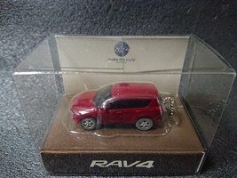TOYOTA RAV4 LED Light Keychain Red mica metallic PullBack Mini Car Model... - $24.90