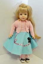 BK Co 50&#39;s Doll High Collection Genuine Porcelain Bobby Sox Poodle Skirt - £16.26 GBP