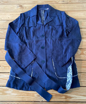 Laurie Felt NWOT Women’s Seam Detail Button up jacket size 4 Blue CN - £20.16 GBP
