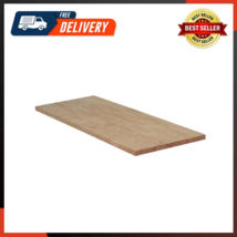 6 Ft. L X 25 In. D Unfinished Hevea Solid Wood Butcher Block Countertop - £256.93 GBP