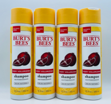 4 X Burt&#39;s Bees Very Volumizing Pomegranate Shampoo 10oz Each Free Shipping - £46.90 GBP