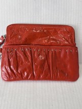 Latico Bright Red Leather Studded Wristlet - $28.71