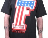 Famous Stars &amp; Straps Black F-One American Flag Stripes T-Shirt Small 10... - $14.99