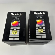Lot of 10 Scotch EG L-750 Recordable Beta Video Tapes Used Sticker Sheet... - $28.38