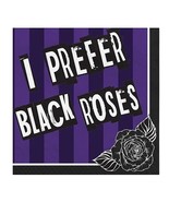 Wednesday I Prefer Black Roses Dessert Napkins Birthday Party Supplies 1... - $2.99