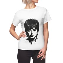 Women&#39;s Black &amp; White Paul McCartney Portrait AOP Cut &amp; Sew Tee - £25.91 GBP+