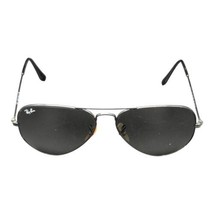 Defects Ray Ban Black Metal Aviator Sunglasses RB 3025 L823 58-14 3N - $49.50