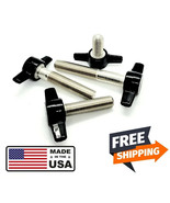3/8&quot;-24 Thumb Screw Bolts Fine Thread Black Tee Wing Clamping Knob Stain... - $16.96 CAD+