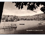 Swimming at Sanita Lake SANITA Hills Holmes New York UNP Collotype Postc... - £9.35 GBP