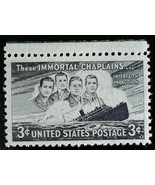1948 3c Four Chaplains, United States Army Scott 956 Mint F/VF NH - $0.99