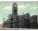 Città Hall Costruzione Louisville Kentucky Ky Unp DB Cartolina Y8 - $4.50