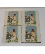 Set of 4 Light House Costal Neoprene Drink Coasters - €12,79 EUR
